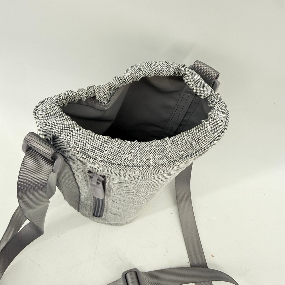 Vera Bradley Water Bottle Bag Pocket Gray ReActive Crossbody Sling Travel - Picture 7 of 13